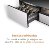 BestMatic Multimedia Audio Koeltafel - Bluetooth - Koelkastlade - Vrieslade - Verlichting