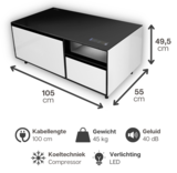 BestMatic Multimedia Audio Koeltafel - Bluetooth - Koelkastlade - Vrieslade - Verlichting